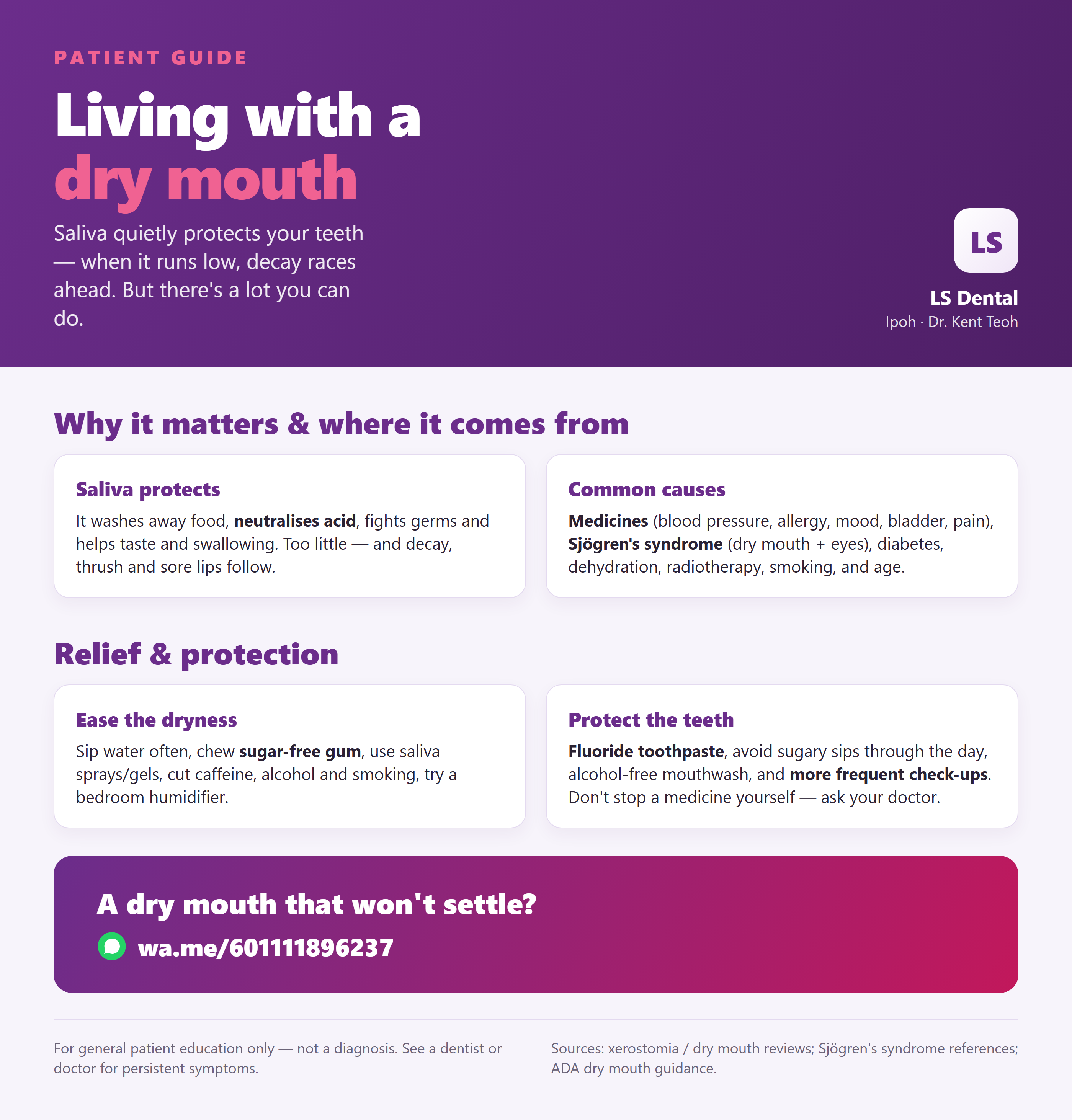 Living with a dry mouth